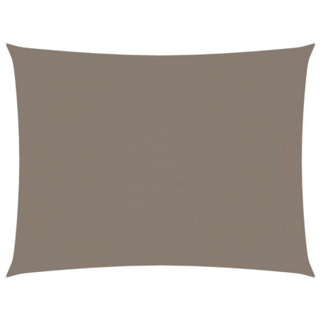 Sonnensegel Oxford-Gewebe Rechteckig 6x8 m Taupe