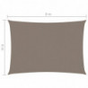 Sonnensegel Oxford-Gewebe Rechteckig 6x8 m Taupe