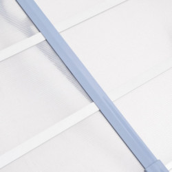 Türvordach Grau und Transparent 199x90 cm Polycarbonat