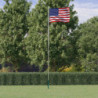 Flagge der Vereinigten Staaten mit Mast 6,23 m Aluminium