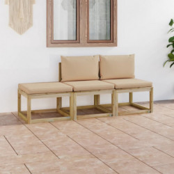 3-tlg. Garten-Lounge-Set...