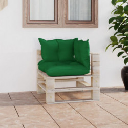 Garten-Paletten-Ecksofa mit...