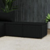 Gartenhocker mit Kissen 2 Stk. Schwarz Poly Rattan