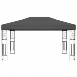 Pavillon Wencke 3×4 m Anthrazit Stoff