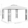 Pavillon Vivaldo 3x3 m Weiß 180 g/m²