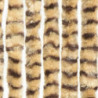 Insektenschutz-Vorhang Beige und Braun 56x185 cm Chenille