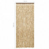 Insektenschutz-Vorhang Beige und Braun 56x185 cm Chenille