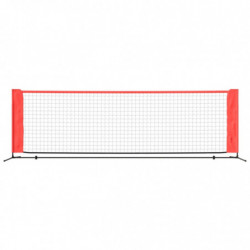 Tennisnetz Schwarz und Rot 300x100x87 cm Polyester