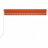 Gelenkarmmarkise Einziehbar 400x350 cm Orange und Braun