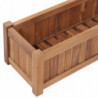 Hochbeet 100x30x25 cm Massivholz Teak