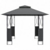 Pavillon mit Dach Anthrazit 300x300x270 cm Stahl