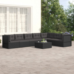 7-tlg. Garten-Lounge-Set...