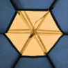6-Personen-Zelt Blau und Gelb