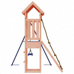 Spielturm mit Kletterwand Schaukel Massivholz Douglasie