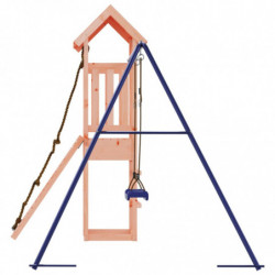 Spielturm mit Kletterwand Schaukel Massivholz Douglasie