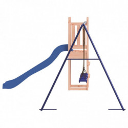 Spielturm mit Rutsche und Schaukeln Massivholz Douglasie