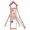 Spielturm mit Kletterwand Schaukeln Massivholz Douglasie
