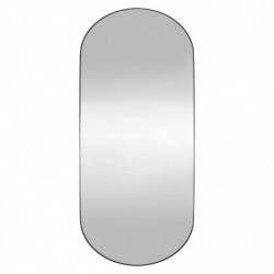 Wandspiegel 35x80 cm Glas Oval