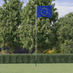 Europaflagge mit Mast 6,23...