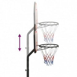 Basketballständer Schwarz 237-307 cm Polyethylen