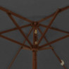 Sonnenschirm mit Holzmast Anthrazit 196x231 cm