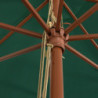 Sonnenschirm mit Holzmast Grün 400x273 cm