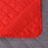Zweiseitige Steppdecke Tagesdecke Rot/Grau 220x240cm