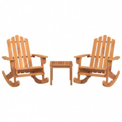 3-tlg. Garten-Lounge-Set Adirondack Massivholz Akazie