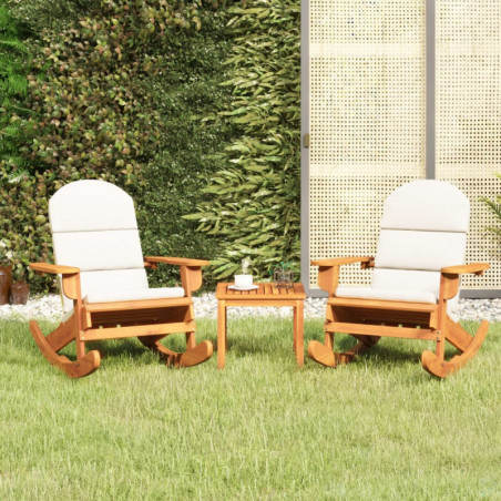 3-tlg. Garten-Lounge-Set Adirondack Massivholz Akazie