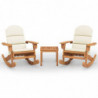 3-tlg. Garten-Lounge-Set Adirondack Massivholz Akazie