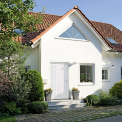 Haustür Weiß 98x200 cm PVC