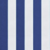 Stuhlkissen 2 Stk. Blau & Weiß Gestreift 50x50x7 cm Stoff