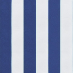 Bankauflage Blau & Weiß Gestreift 150x50x7 cm Stoff