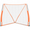 Baseball-Netz Tragbar Orange Schwarz 183x182x183 cm Stahl