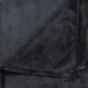 Decke Schwarz 130x170 cm Polyester
