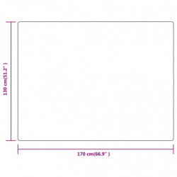 Decke Grau 130x170 cm Polyester