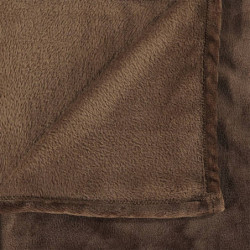 Decke Kakaobraun 130x170 cm Polyester