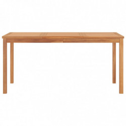 Garten-Esstisch 160x80x77 cm Teak Massivholz