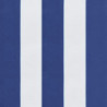 Kissen Rund Blau & Weiß Gestreift Ø 60 x11 cm Oxford-Gewebe