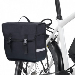 Fahrradtasche für Gepäckträger Wasserdicht 21 L Schwarz