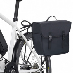 Fahrradtasche für Gepäckträger Wasserdicht 21 L Schwarz