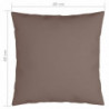 Zierkissen 4 Stk. Taupe 40x40 cm Stoff