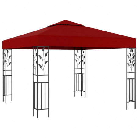 Pavillon Vivian 3x3 m Weinrot