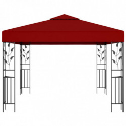 Pavillon Vivian 3x3 m Weinrot