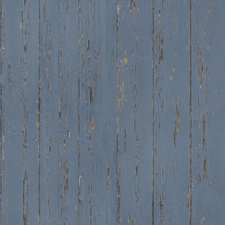 Homestyle Tapete Old Wood Blau