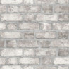 Homestyle Tapete Brick Wall Grau und Cremeweiß
