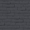 Good Vibes Tapete Chalkboard Brick Wall Schwarz und Grau