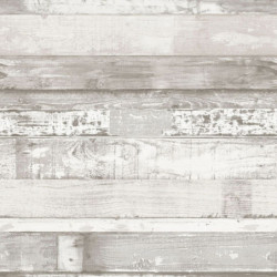 Homestyle Tapete Wood Cremeweiß und Grau