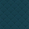 couleurs & matières Tapete 20's Pattern Artdeco Blau