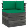 Garten-Palettensofa Tommy 2-Sitzer mit Kissen Kiefer Massivholz